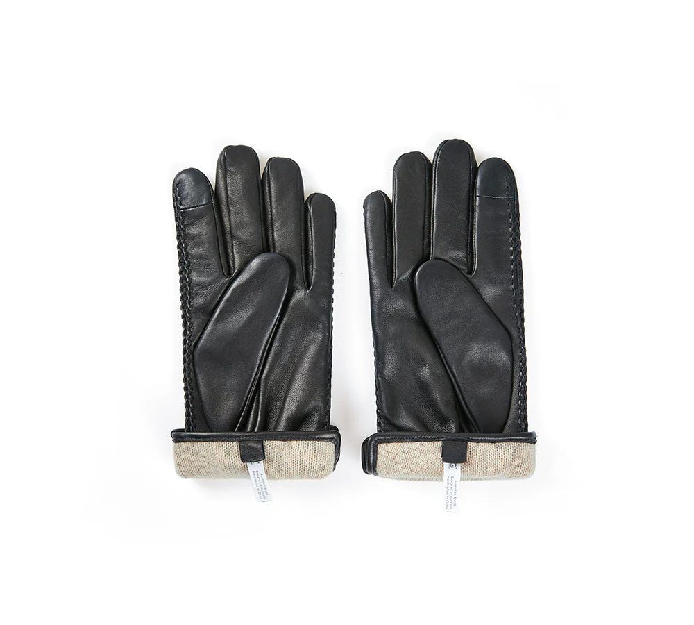 Sheepskin Wool Mens Leather Gloves Benjamin - Image 4