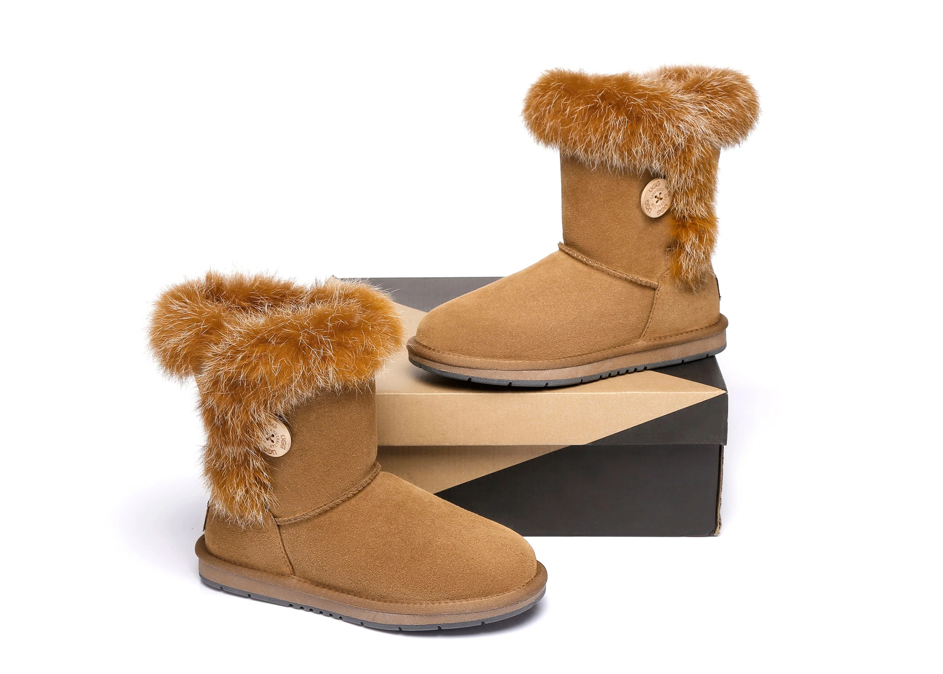 Short Button Boots Donna - Image 5