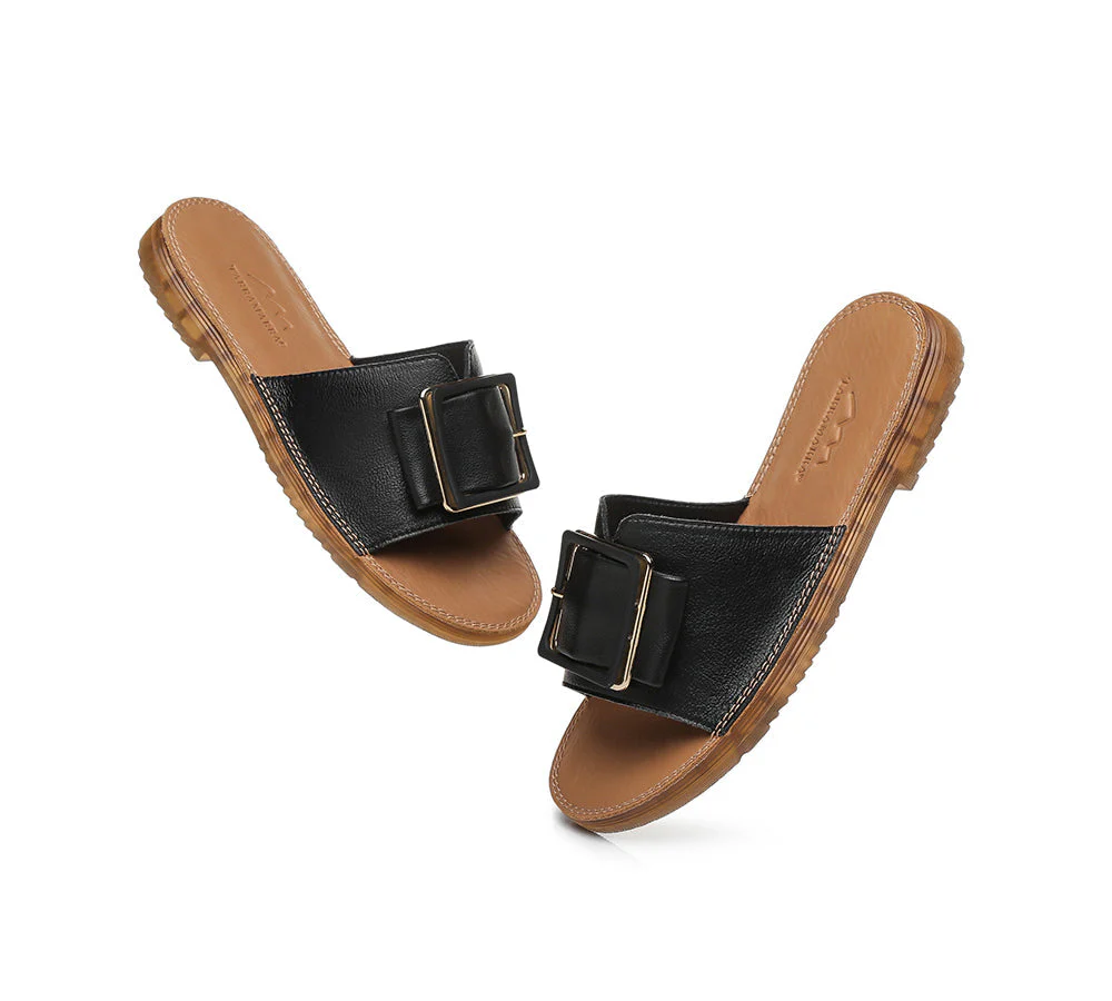 Women Buckle Top Slides Bera - Image 12
