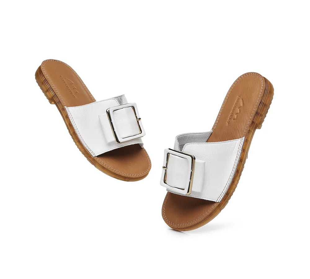 Women Buckle Top Slides Bera - Image 5