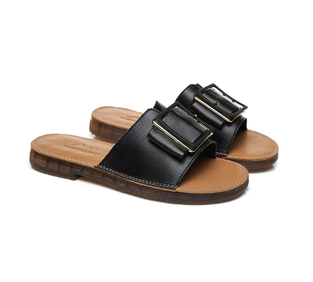 Women Buckle Top Slides Bera - Image 9