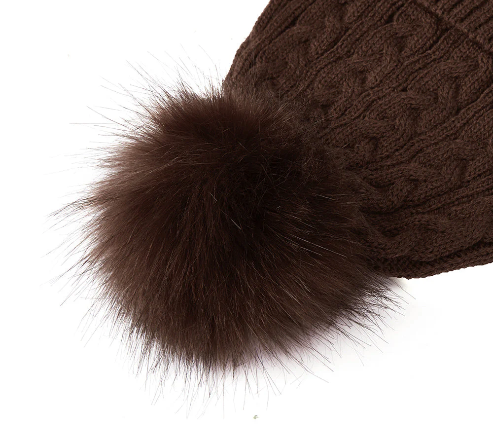 Soft Wool Blend Pom Pom Beanie Conira Hat - Image 15