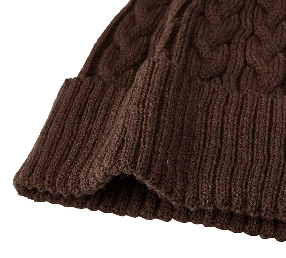 Soft Wool Blend Pom Pom Beanie Conira Hat - Image 16