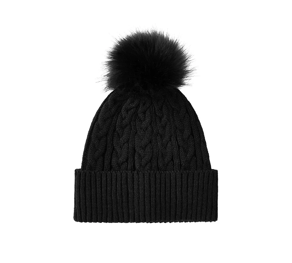 Soft Wool Blend Pom Pom Beanie Conira Hat - Image 18
