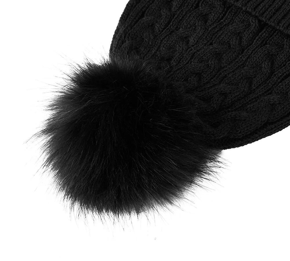 Soft Wool Blend Pom Pom Beanie Conira Hat - Image 22