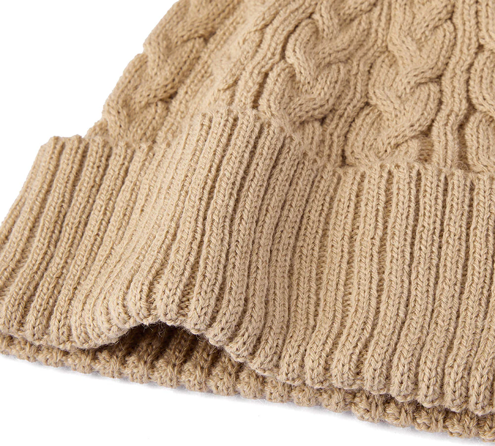 Soft Wool Blend Pom Pom Beanie Conira Hat - Image 8
