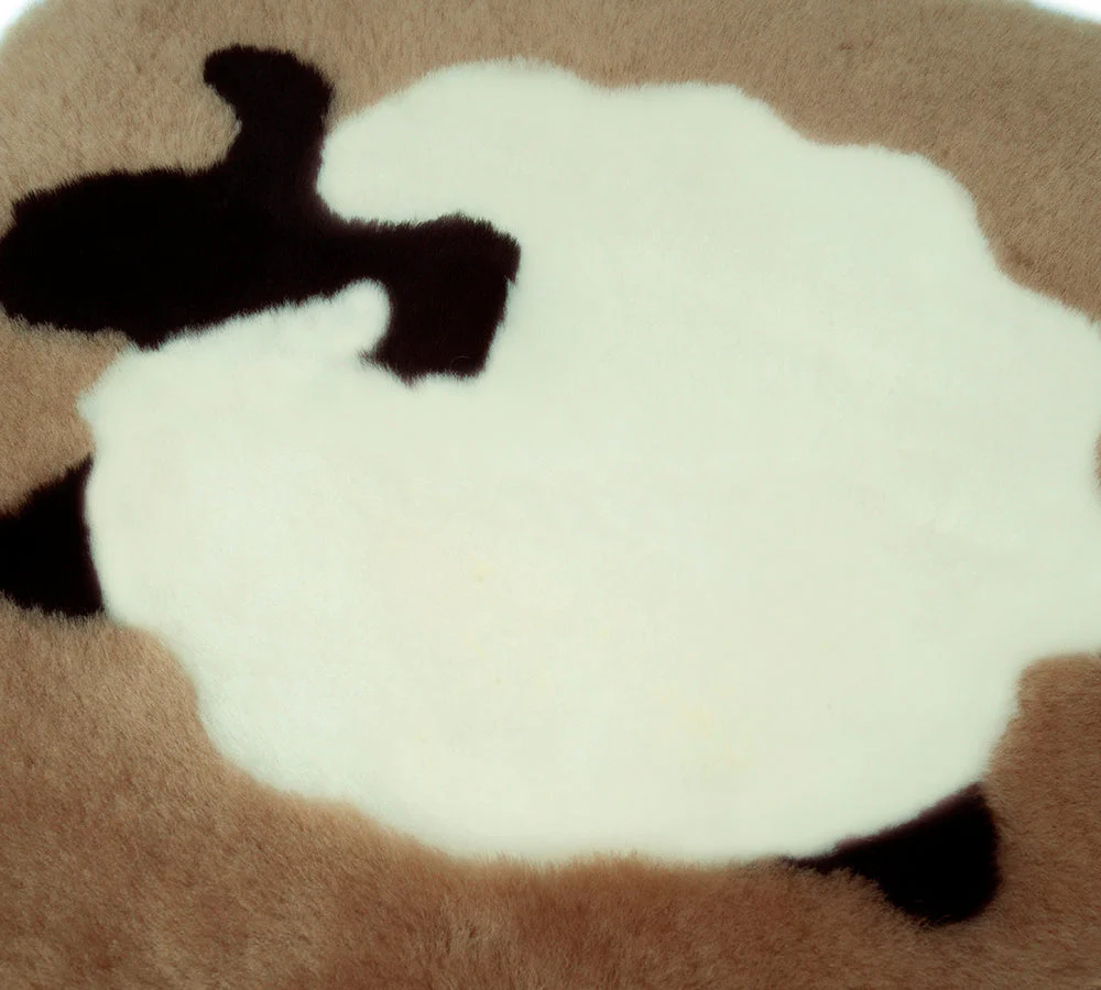 Square Australian Sheepskin Wool Cushion - Image 13