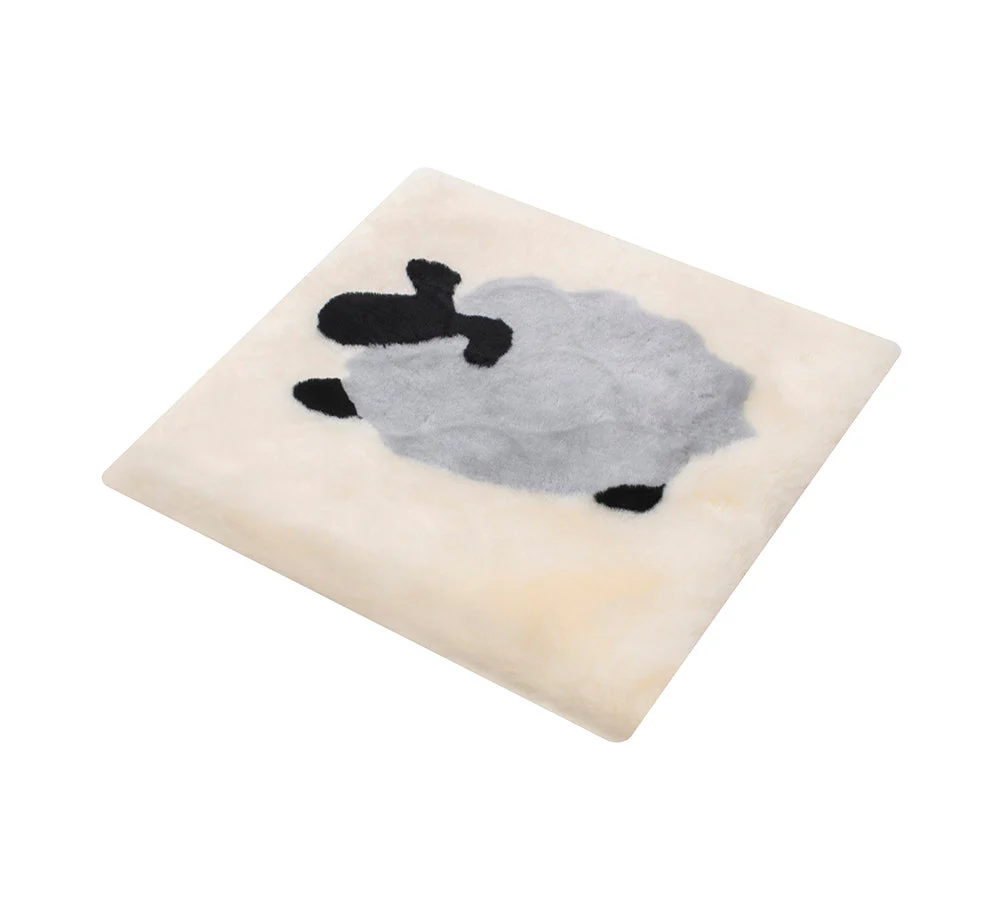 Square Australian Sheepskin Wool Cushion - Image 15