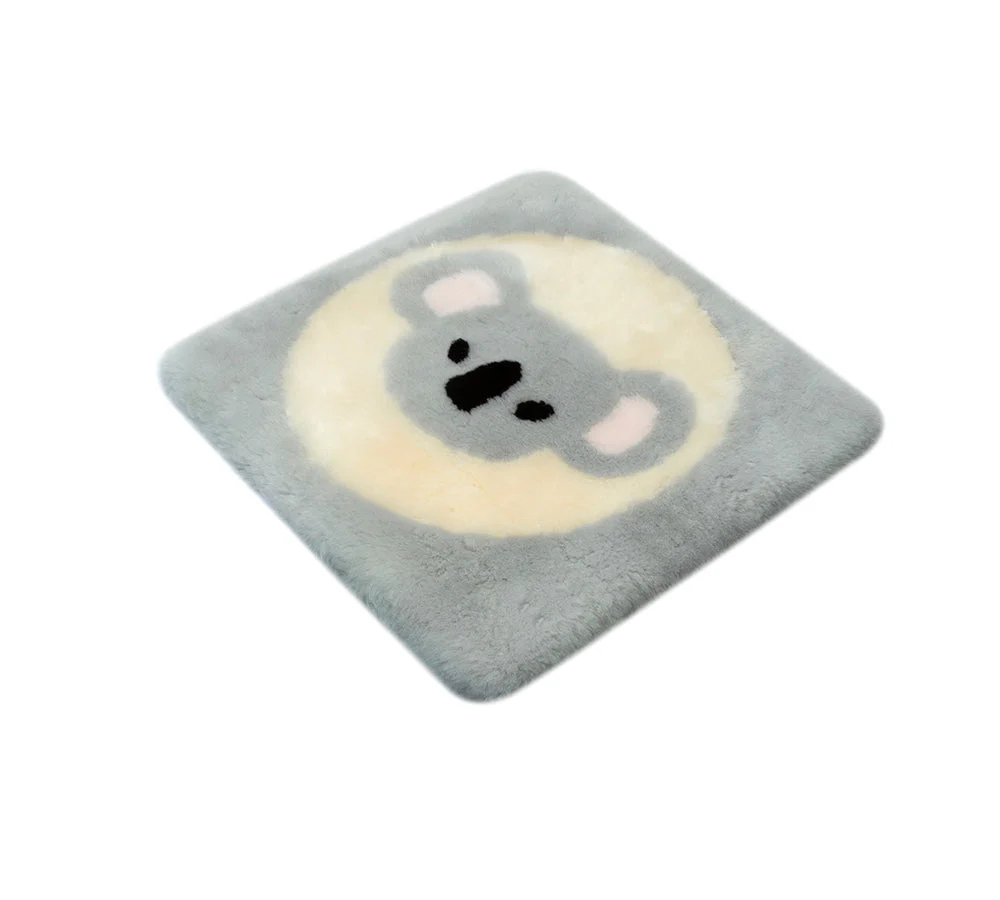 Square Australian Sheepskin Wool Cushion - Image 3