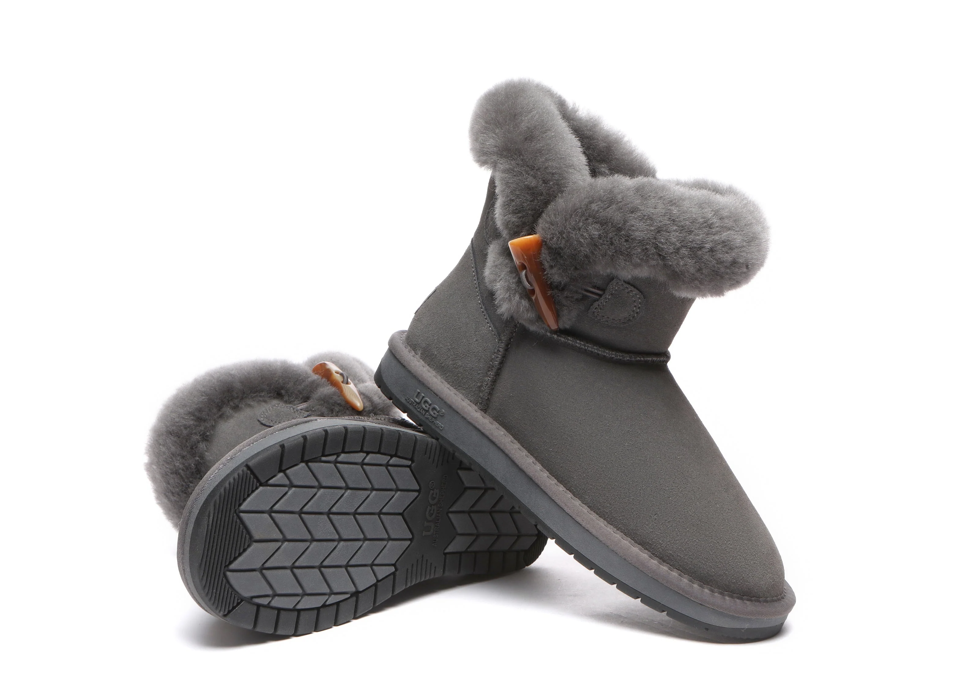Tiara Fluffy Top Women Mini UGG Boots - Image 10