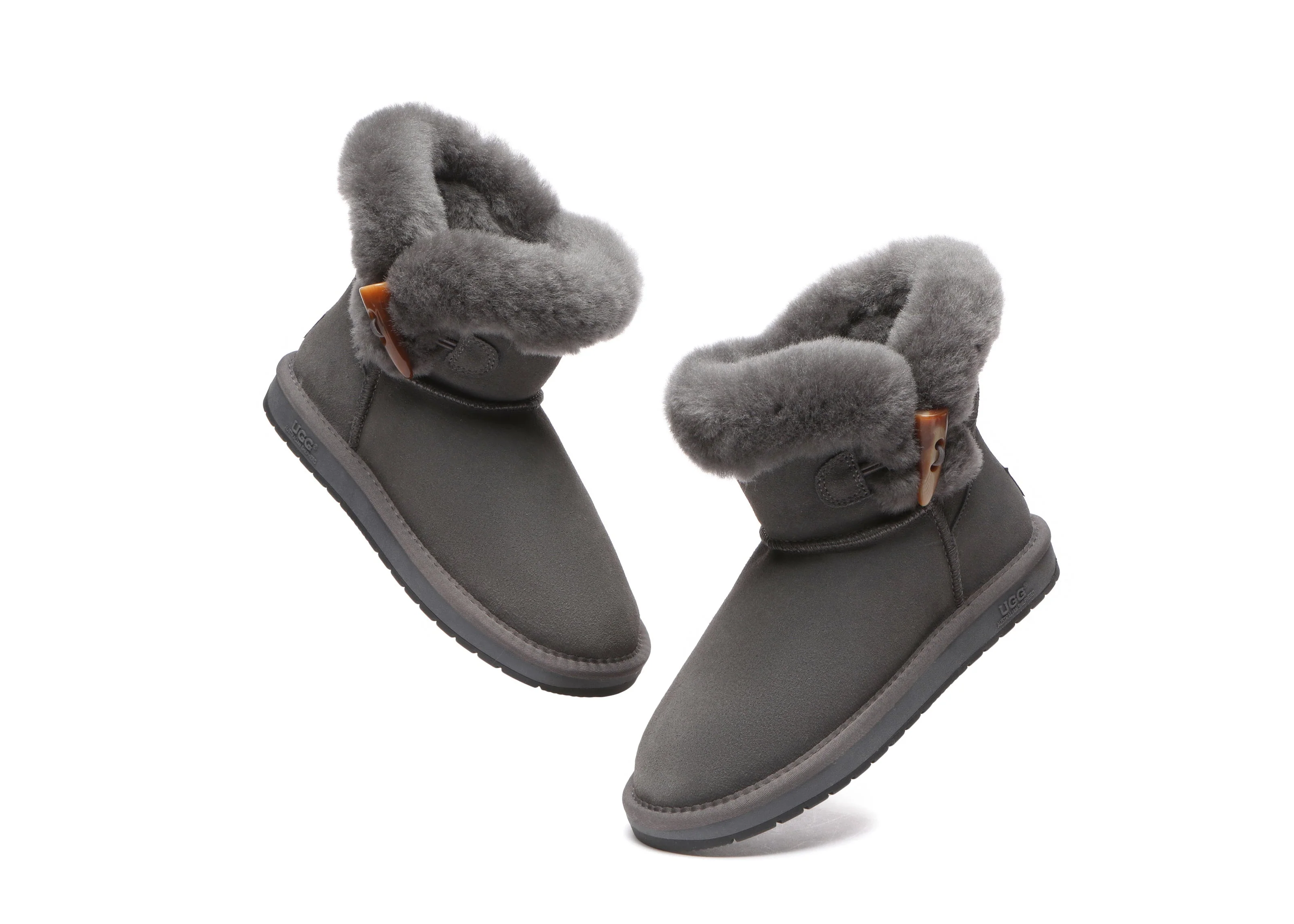 Tiara Fluffy Top Women Mini UGG Boots - Image 12