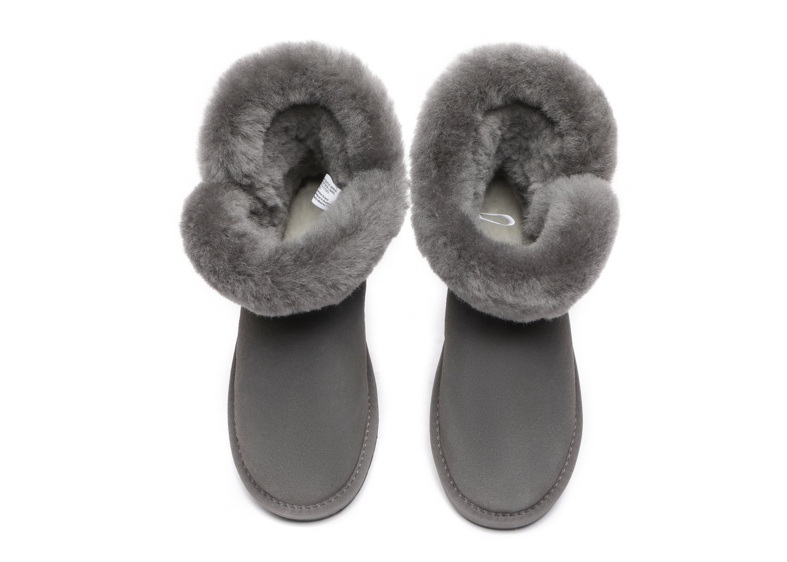 Tiara Fluffy Top Women Mini UGG Boots - Image 14
