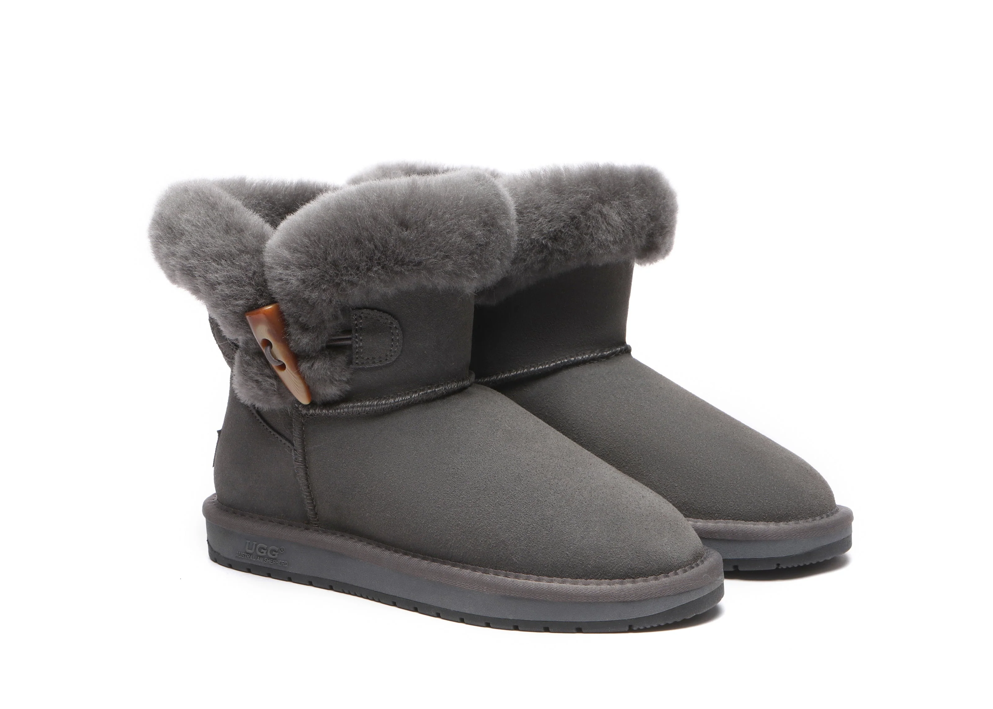 Tiara Fluffy Top Women Mini UGG Boots - Image 9