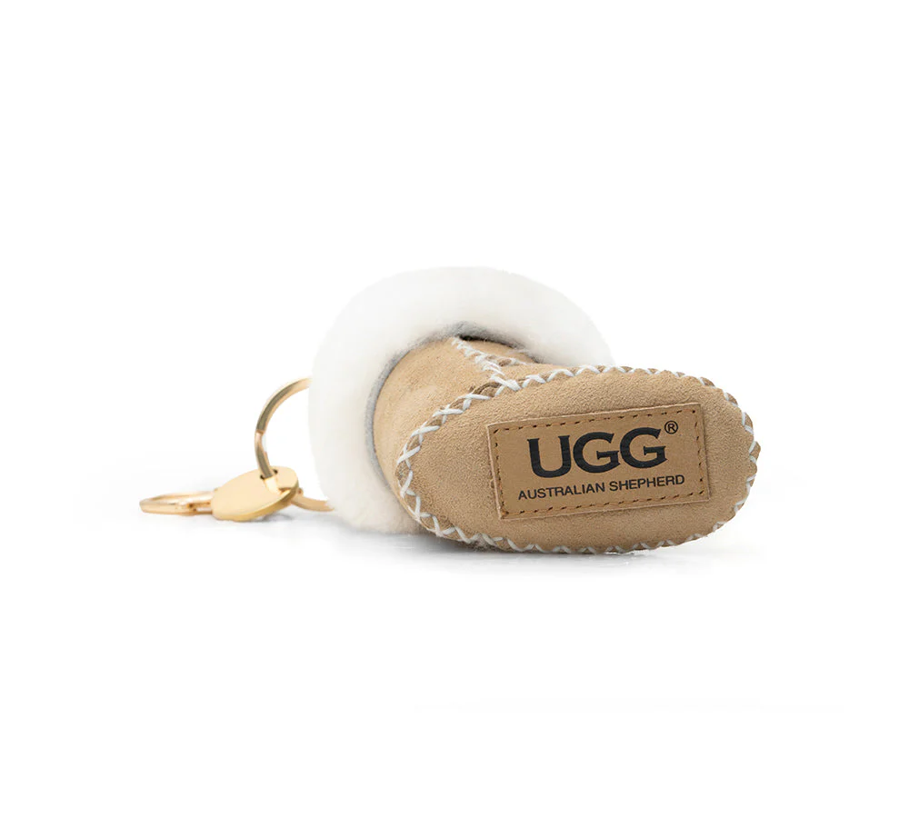 UGG Boot Fluffy Sheepskin Wool Keyring Boris - Image 12