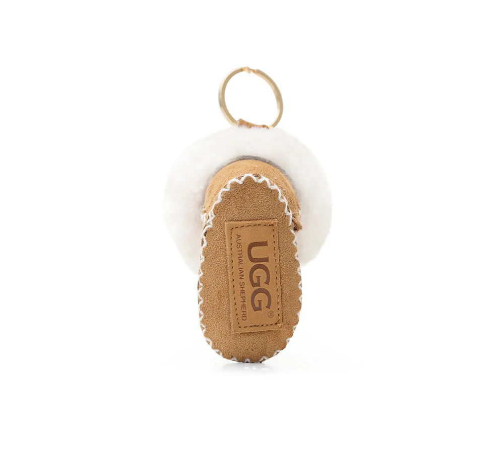 UGG Boot Fluffy Sheepskin Wool Keyring Boris - Image 7