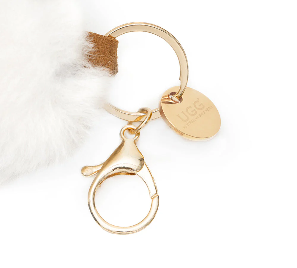 UGG Boot Fluffy Sheepskin Wool Keyring Boris - Image 8