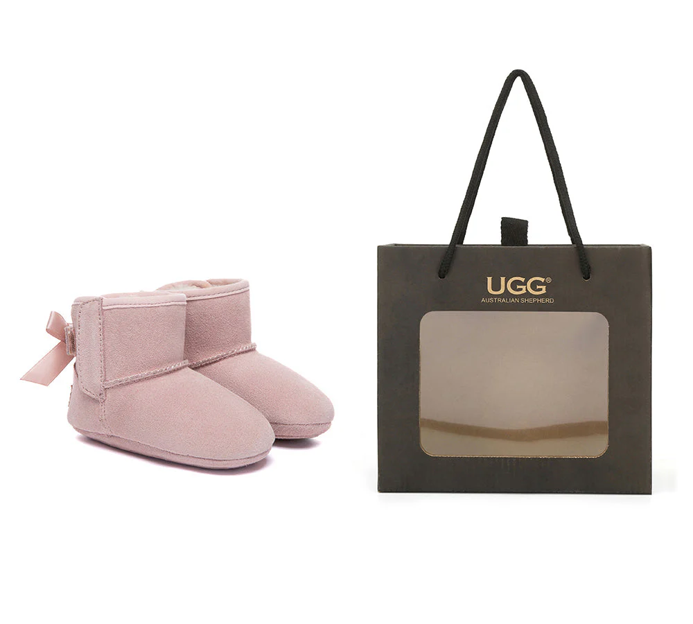UGG Boots Baby Booties Back Bow Gift Set Ribelle - Image 11