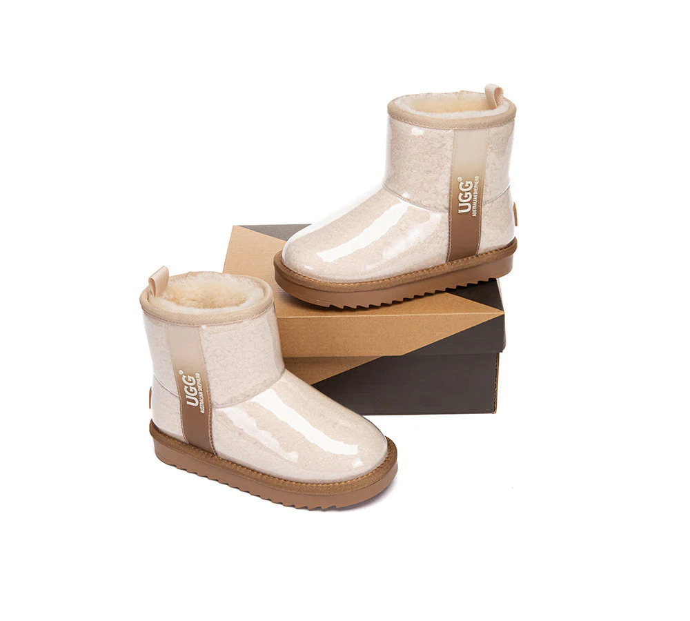 UGG Boots Kids Clear Waterproof Shearling Coated Neo - Image 4