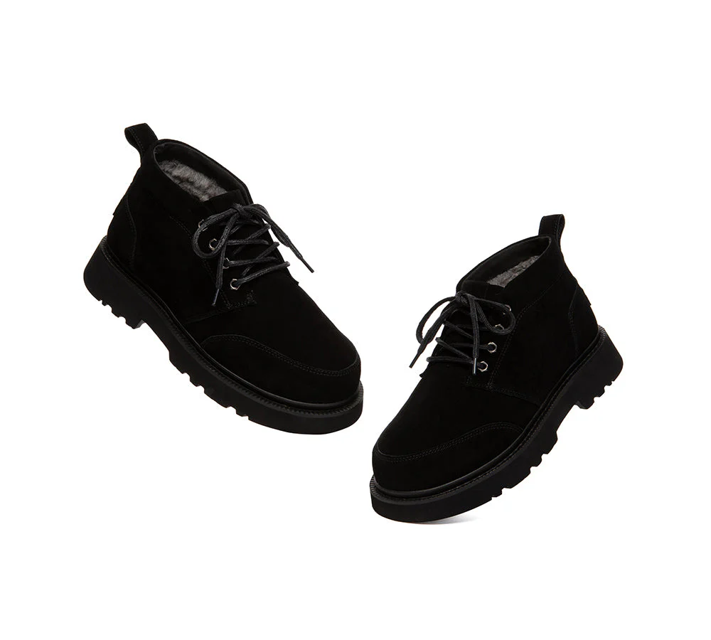 UGG Boots Men Lace Up Ankle Casual Chukka Caelen - Image 11