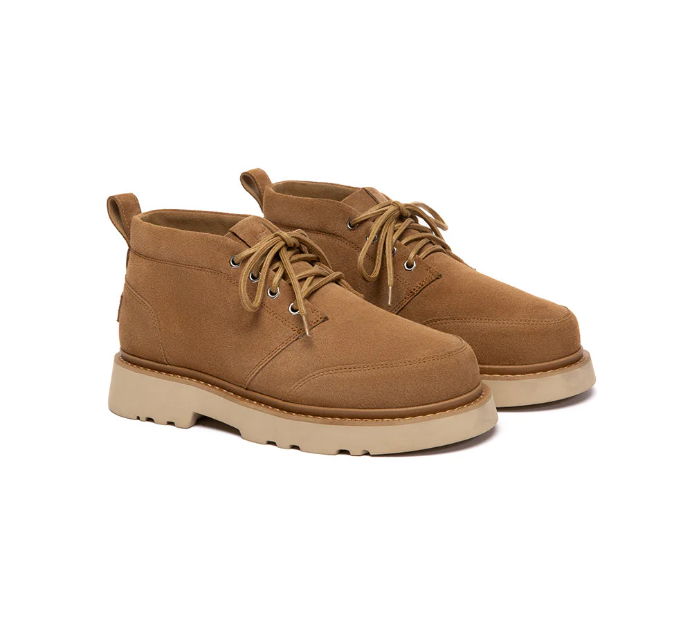 UGG Boots Men Lace Up Ankle Casual Chukka Caelen - Image 2