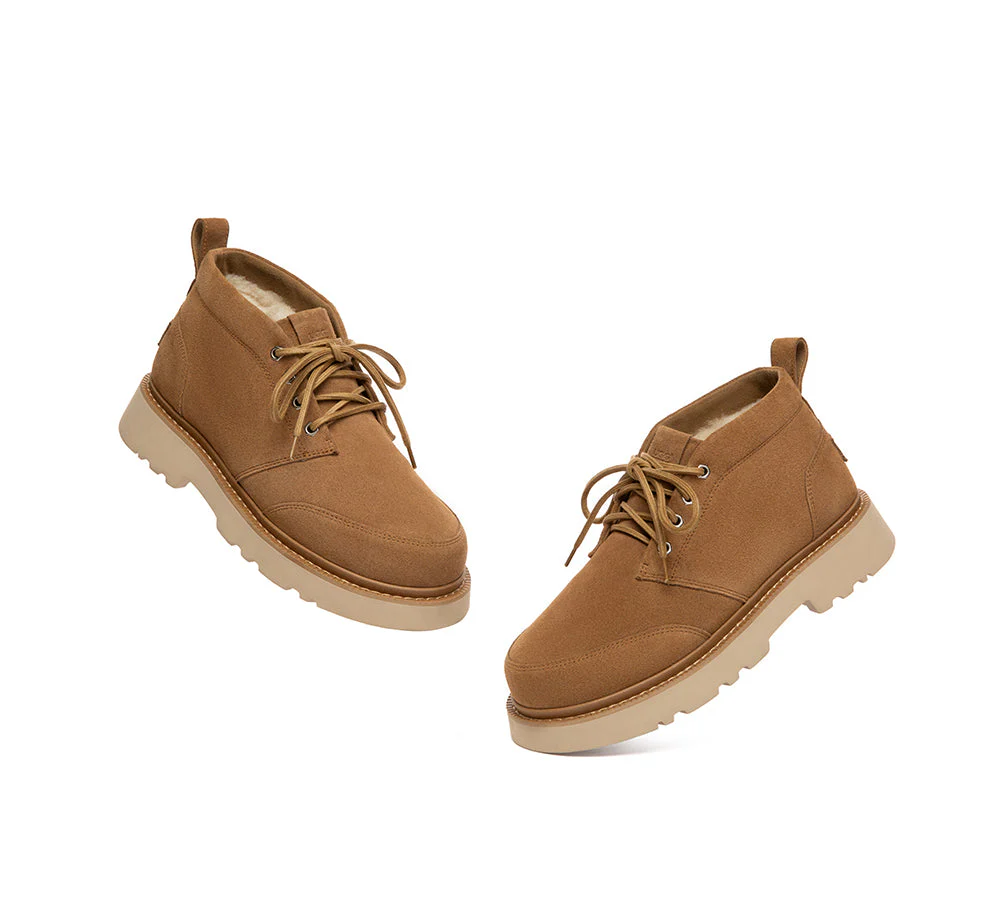 UGG Boots Men Lace Up Ankle Casual Chukka Caelen - Image 5