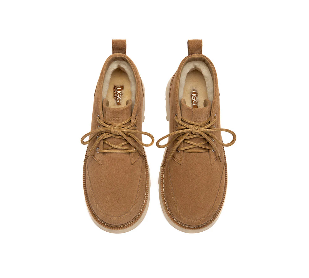 UGG Boots Men Lace Up Ankle Casual Chukka Caelen - Image 6