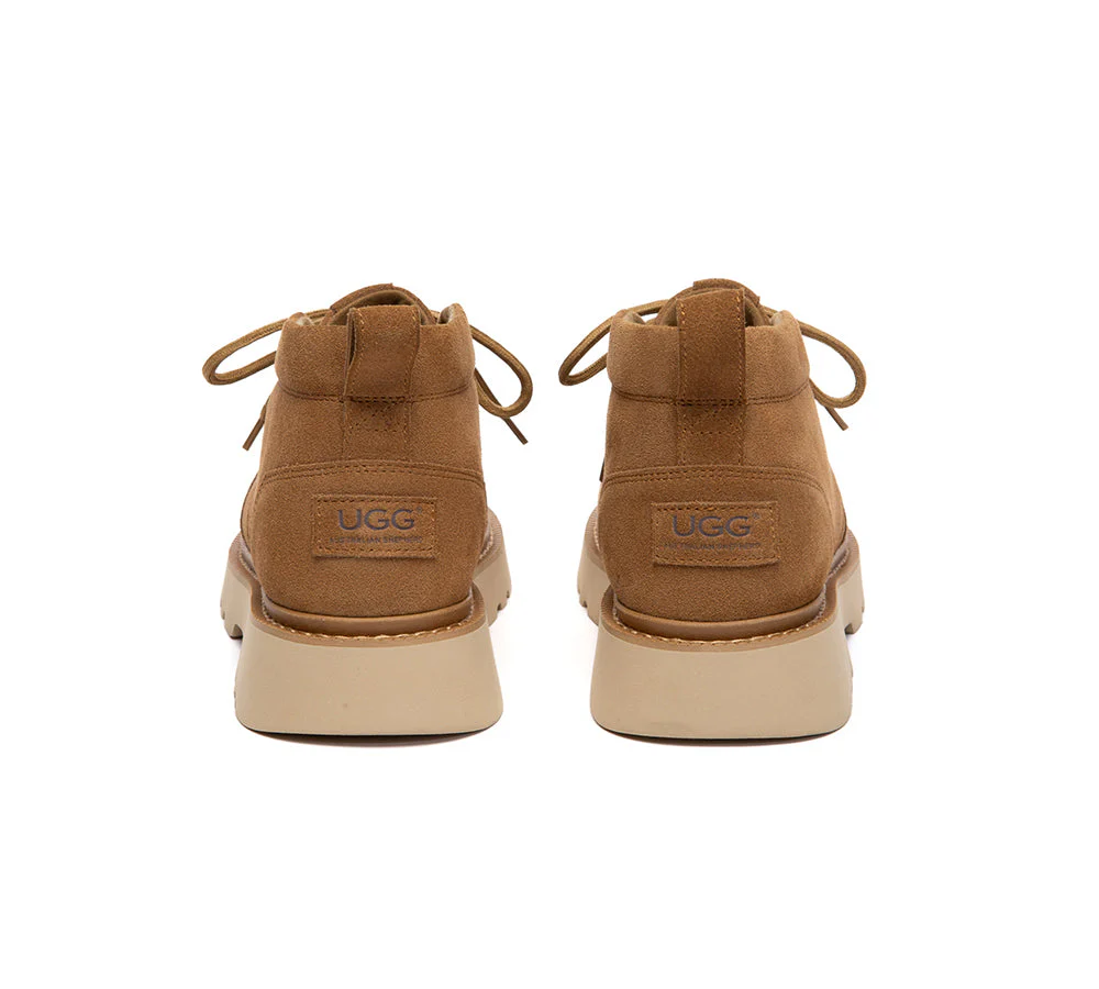UGG Boots Men Lace Up Ankle Casual Chukka Caelen - Image 7
