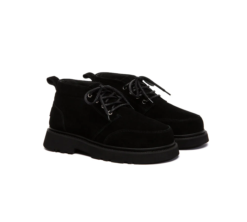 UGG Boots Men Lace Up Ankle Casual Chukka Caelen - Image 8