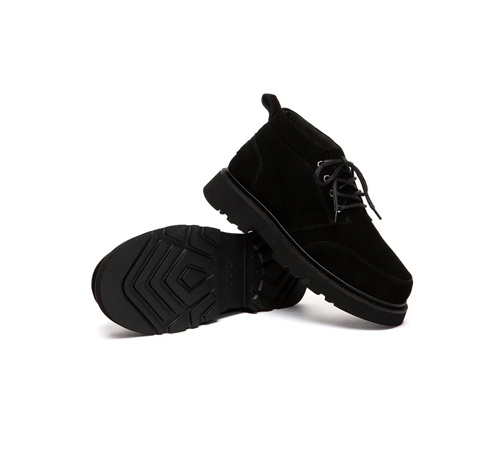 UGG Boots Men Lace Up Ankle Casual Chukka Caelen - Image 9