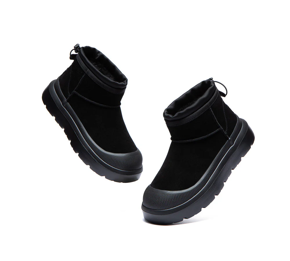 UGG Boots Men Sheepskin Wool Drawstring Large Size Brano - Image 11