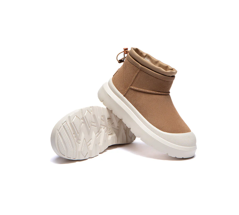 UGG Boots Men Sheepskin Wool Drawstring Large Size Brano - Image 3