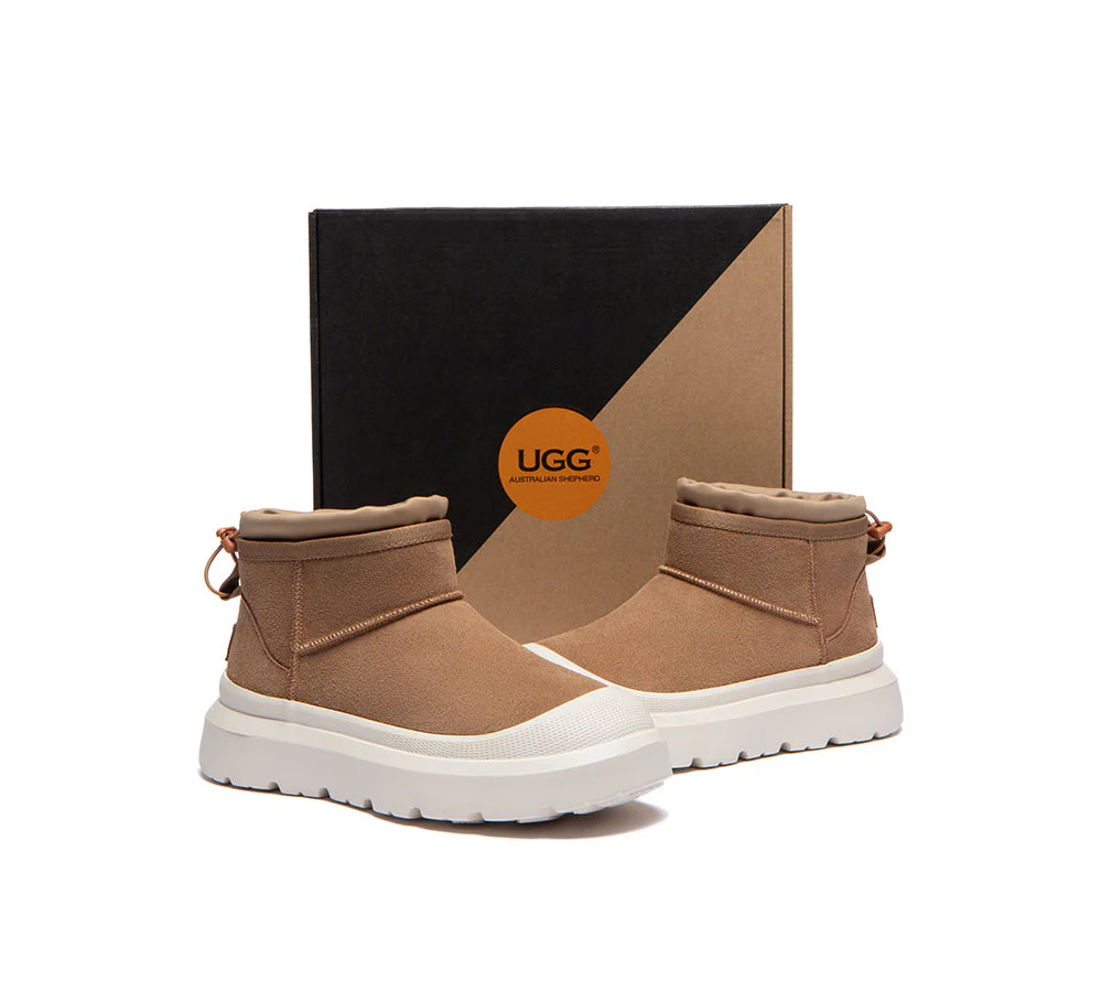 UGG Boots Men Sheepskin Wool Drawstring Large Size Brano - Image 4