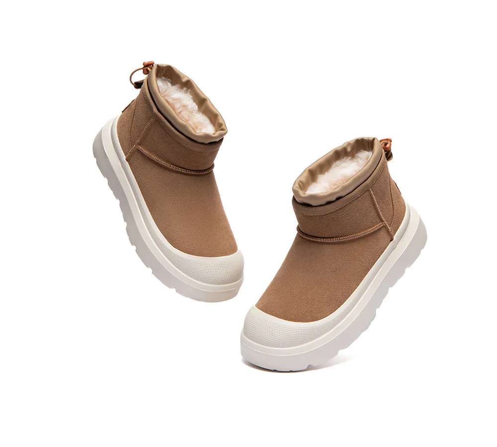 UGG Boots Men Sheepskin Wool Drawstring Large Size Brano - Image 5