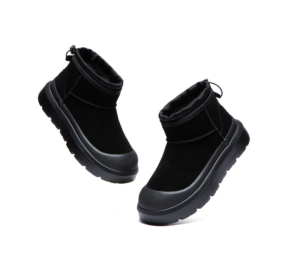 UGG Boots Sheepskin Wool Drawstring Ankle Brano - Image 12