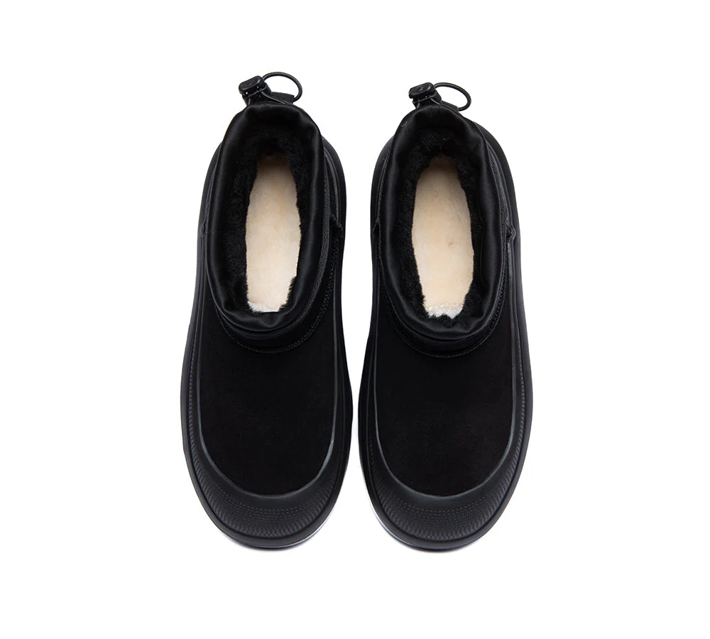 UGG Boots Sheepskin Wool Drawstring Ankle Brano - Image 13