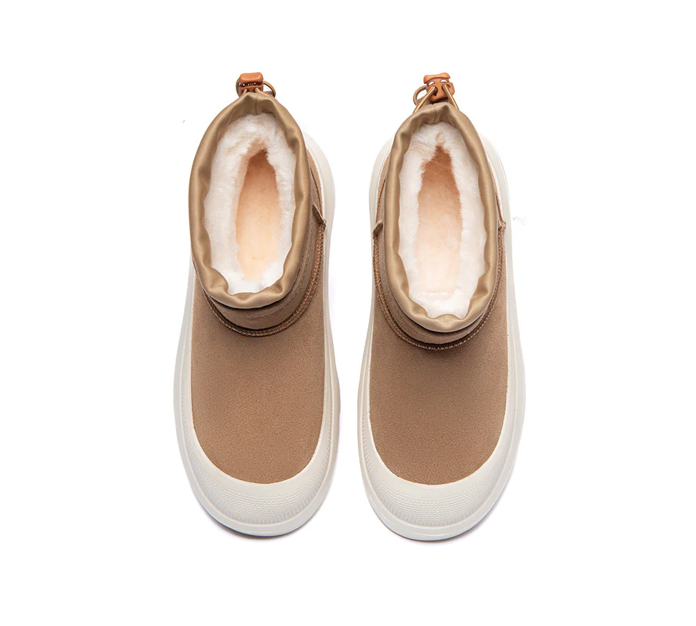 UGG Boots Sheepskin Wool Drawstring Ankle Brano - Image 4
