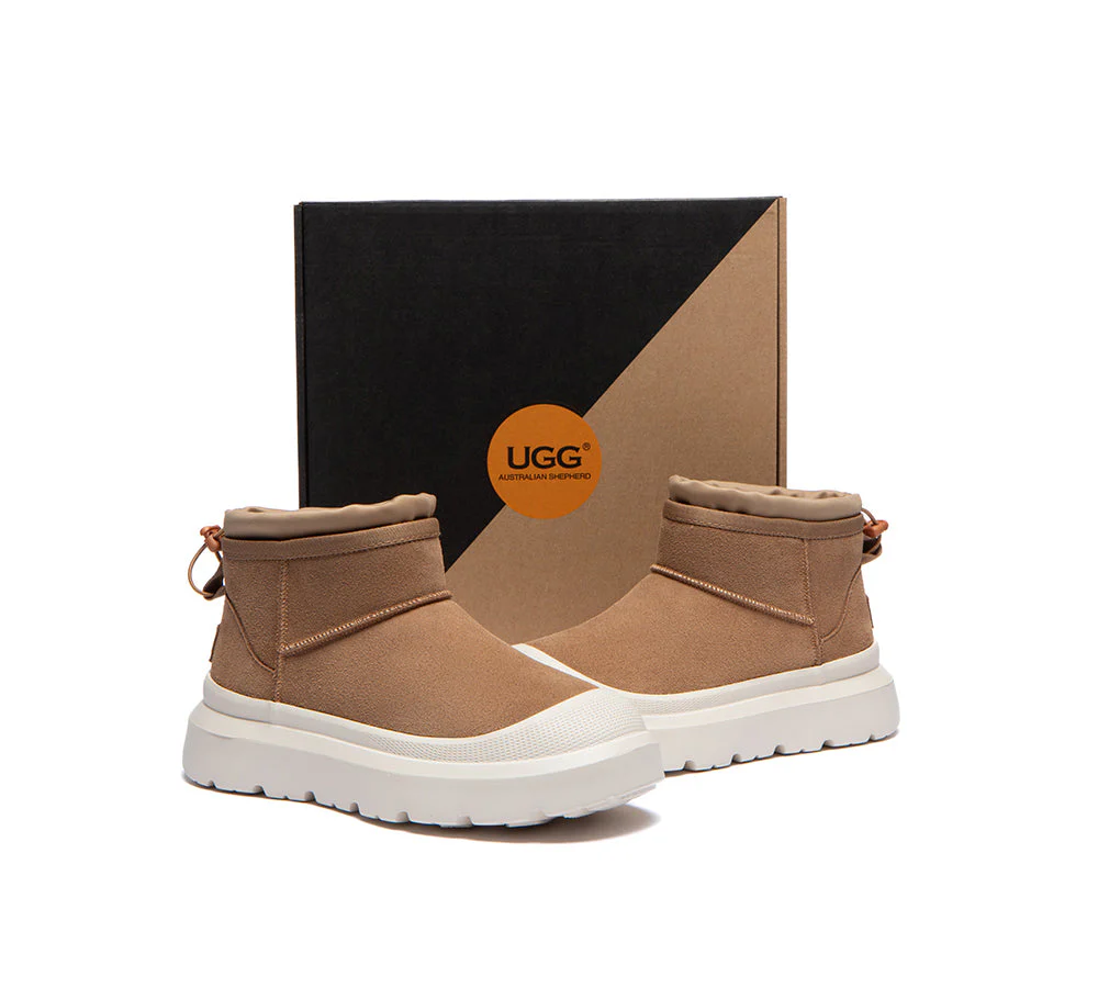 UGG Boots Sheepskin Wool Drawstring Ankle Brano - Image 6