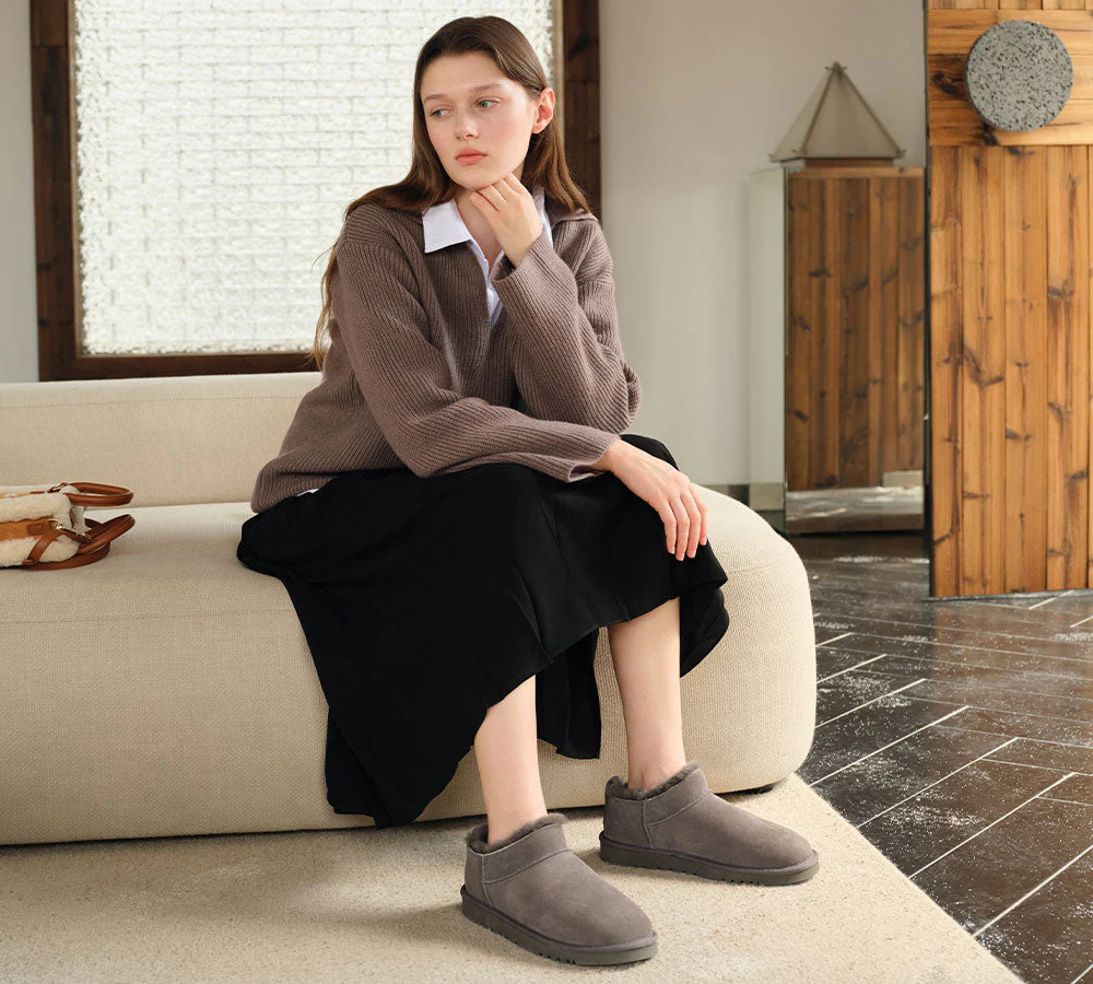 UGG Boots Sheepskin Wool Low Cut Ankle Lune - Image 2