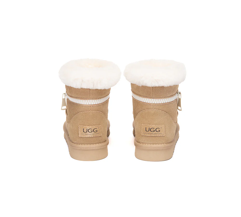 UGG Boots Sheepskin Wool Shearling Ankle Lienn - Image 14