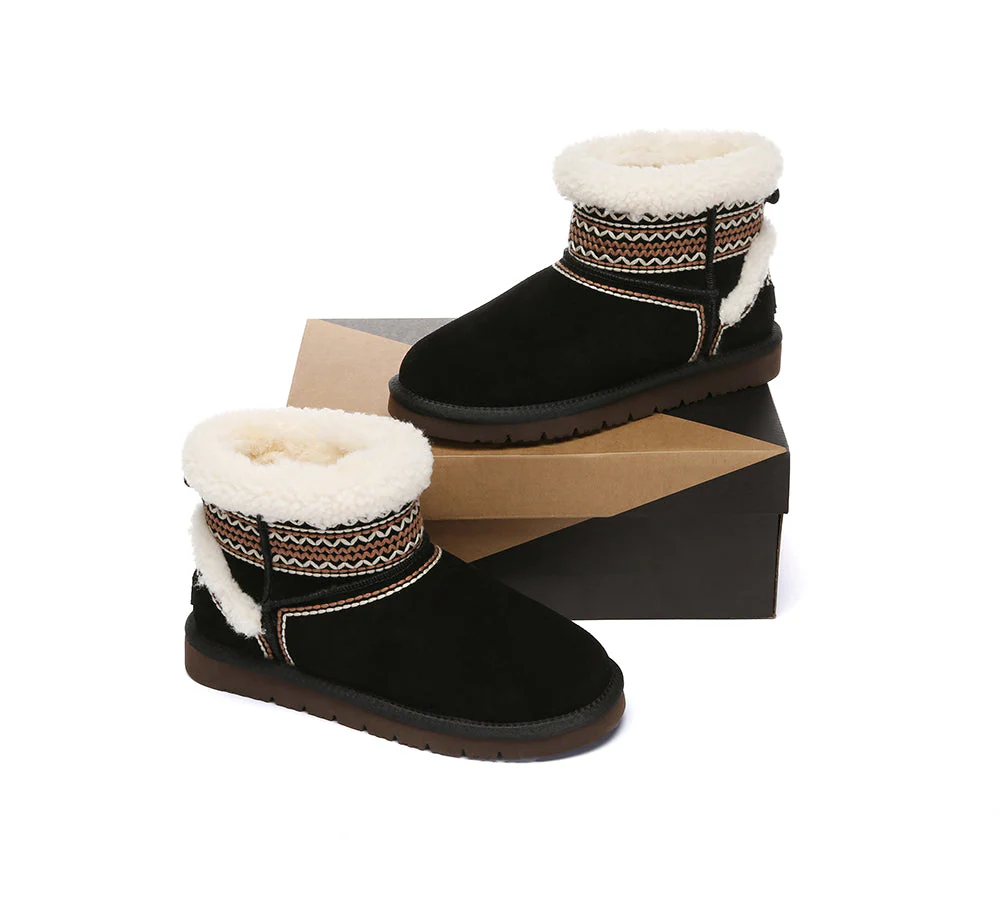 UGG Boots Sheepskin Wool Shearling Knitted Mini Ferlat - Image 11
