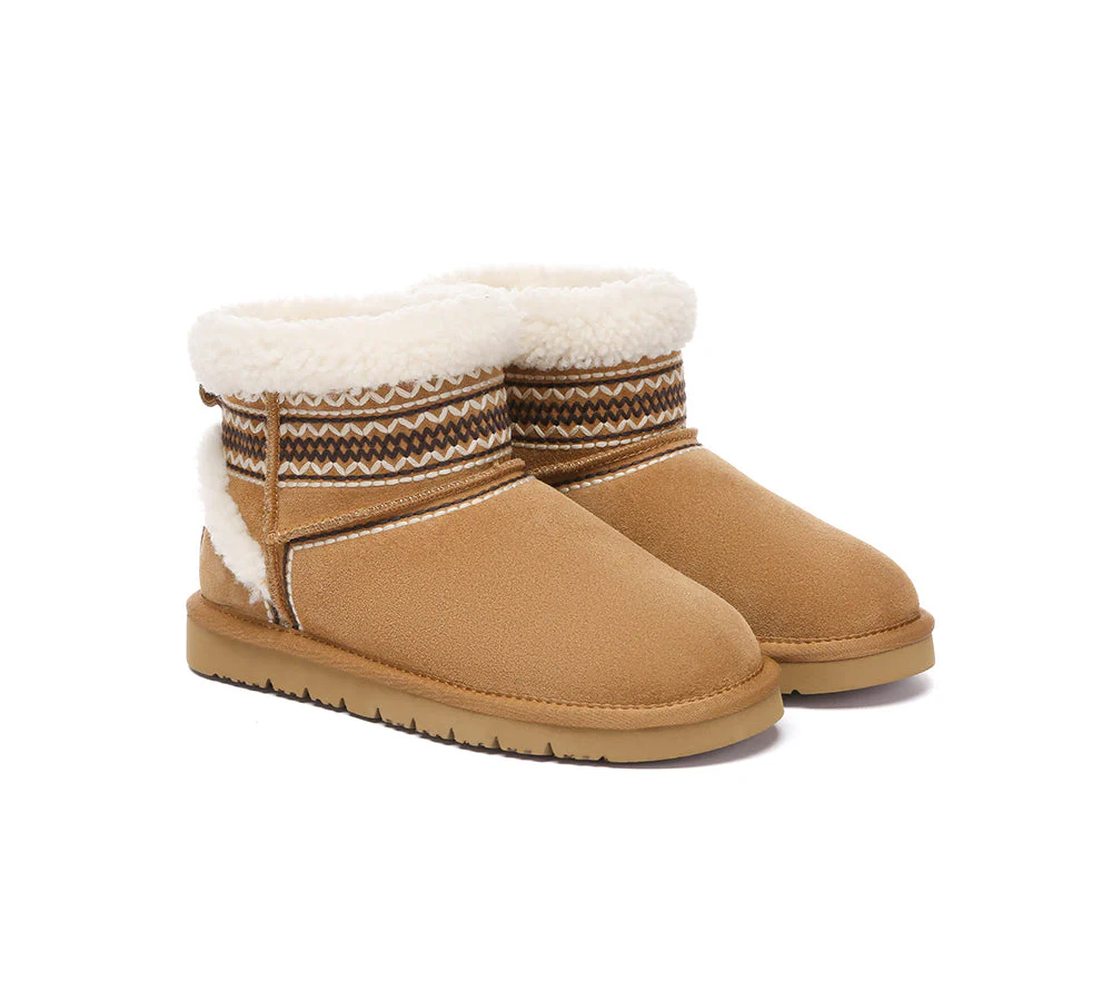 UGG Boots Sheepskin Wool Shearling Knitted Mini Ferlat - Image 3