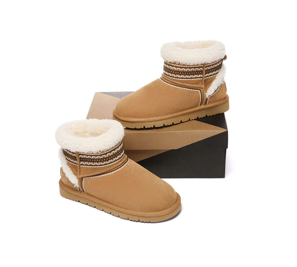 UGG Boots Sheepskin Wool Shearling Knitted Mini Ferlat - Image 5