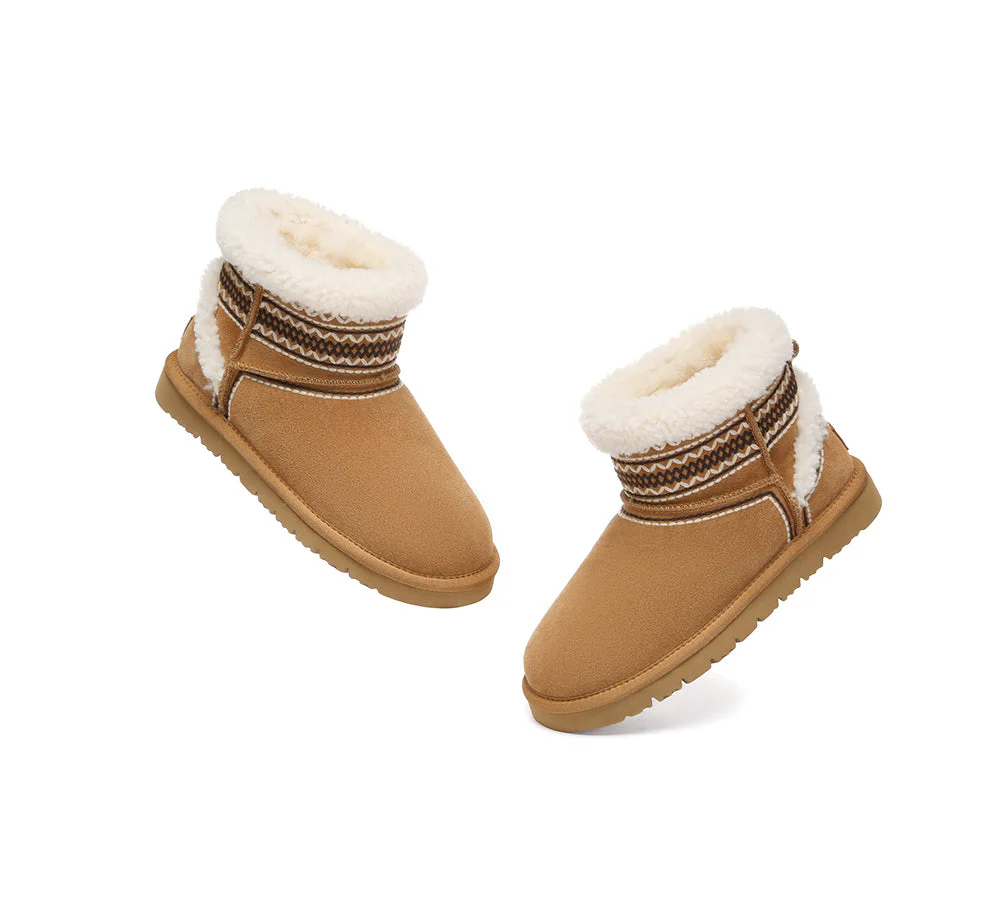 UGG Boots Sheepskin Wool Shearling Knitted Mini Ferlat - Image 6