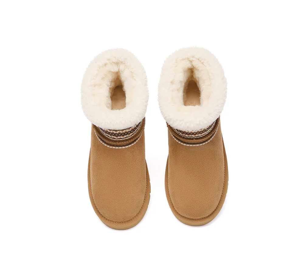 UGG Boots Sheepskin Wool Shearling Knitted Mini Ferlat - Image 7