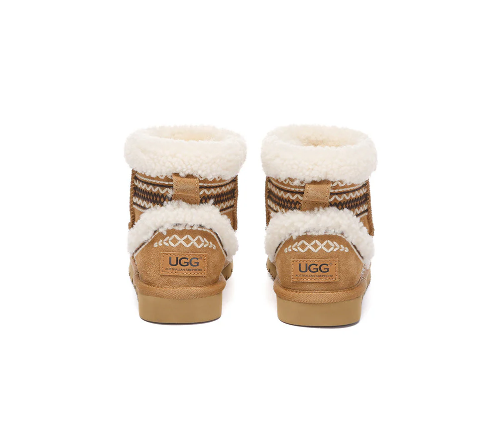 UGG Boots Sheepskin Wool Shearling Knitted Mini Ferlat - Image 8