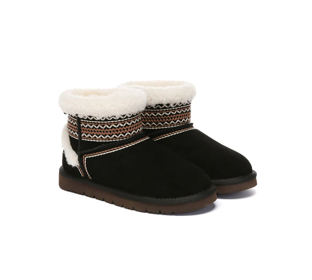 UGG Boots Sheepskin Wool Shearling Knitted Mini Ferlat - Image 9