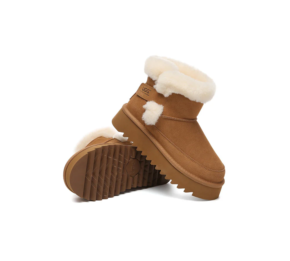 UGG Boots Sheepskin Wool Shearling Platform Bynnie - Image 3