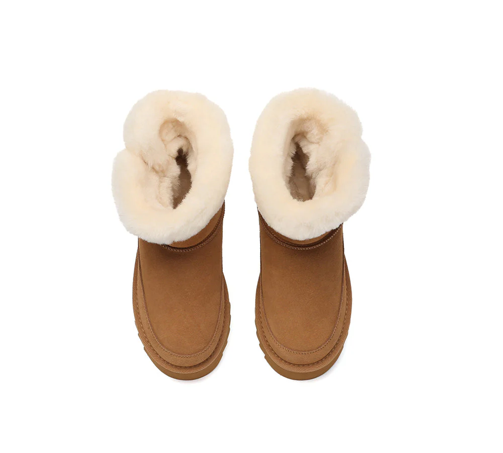 UGG Boots Sheepskin Wool Shearling Platform Bynnie - Image 6