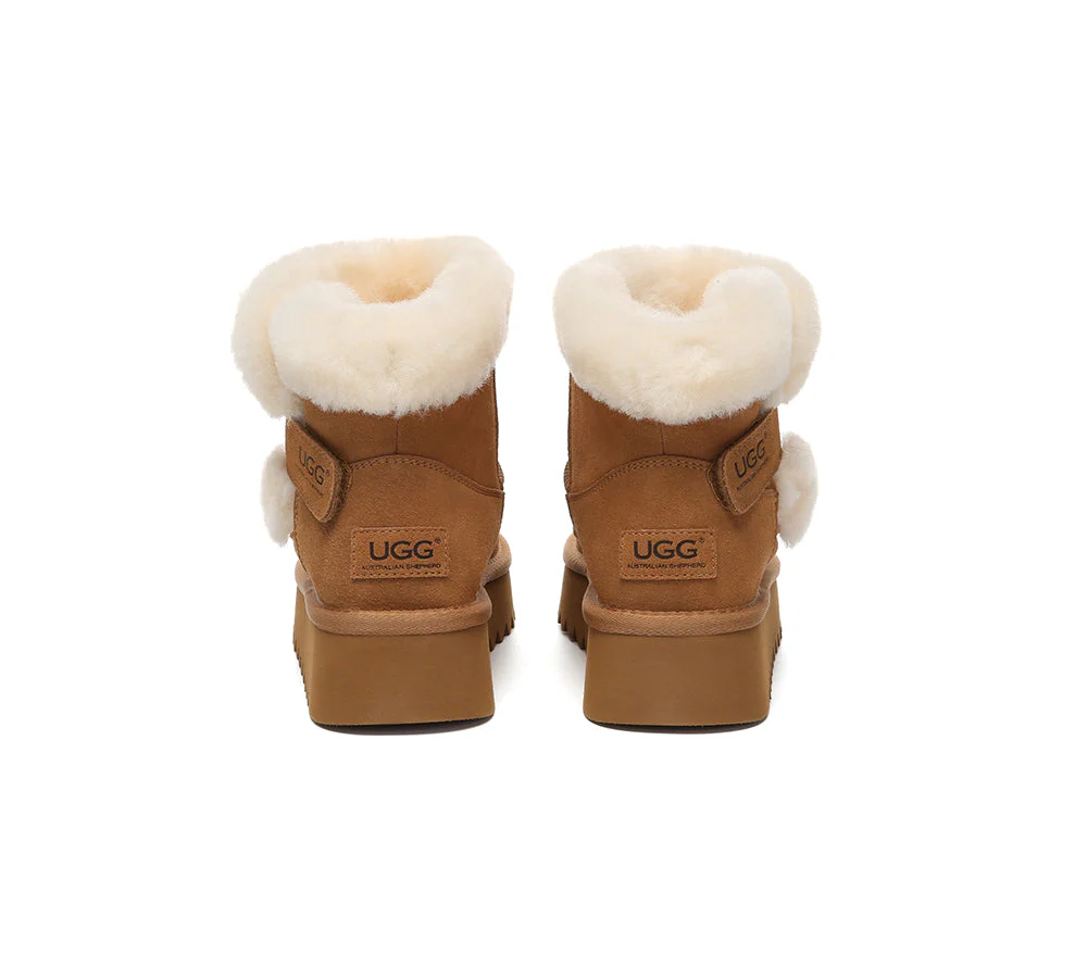 UGG Boots Sheepskin Wool Shearling Platform Bynnie - Image 7