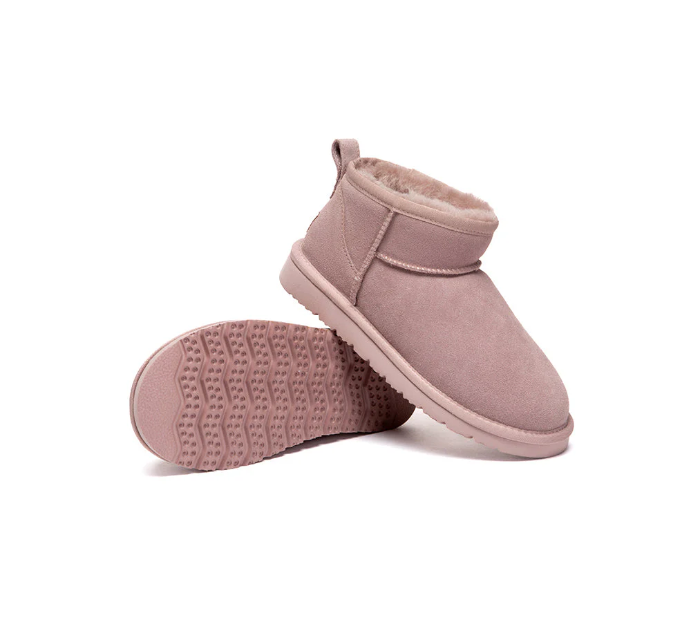 UGG Boots Unisex Sheepskin Wool Ultra Mini Ankle Boots Julia - Image 10
